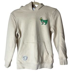 GOAT USA Kids Cream Hoodie with Christmas Design Youth Medium